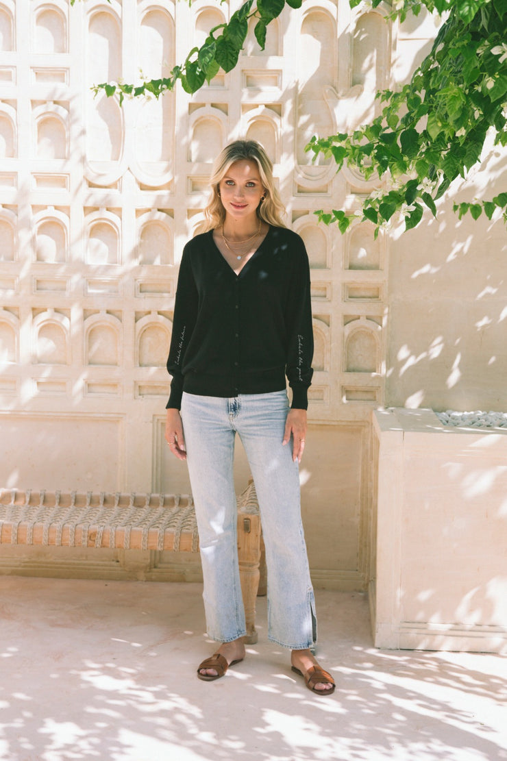 "Inhale Exhale" Riviera Cardigan
