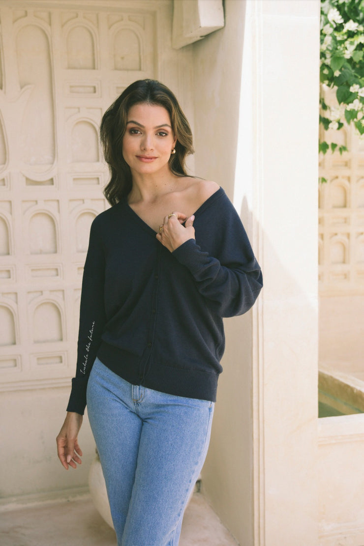 "Inhale Exhale" Riviera Cardigan