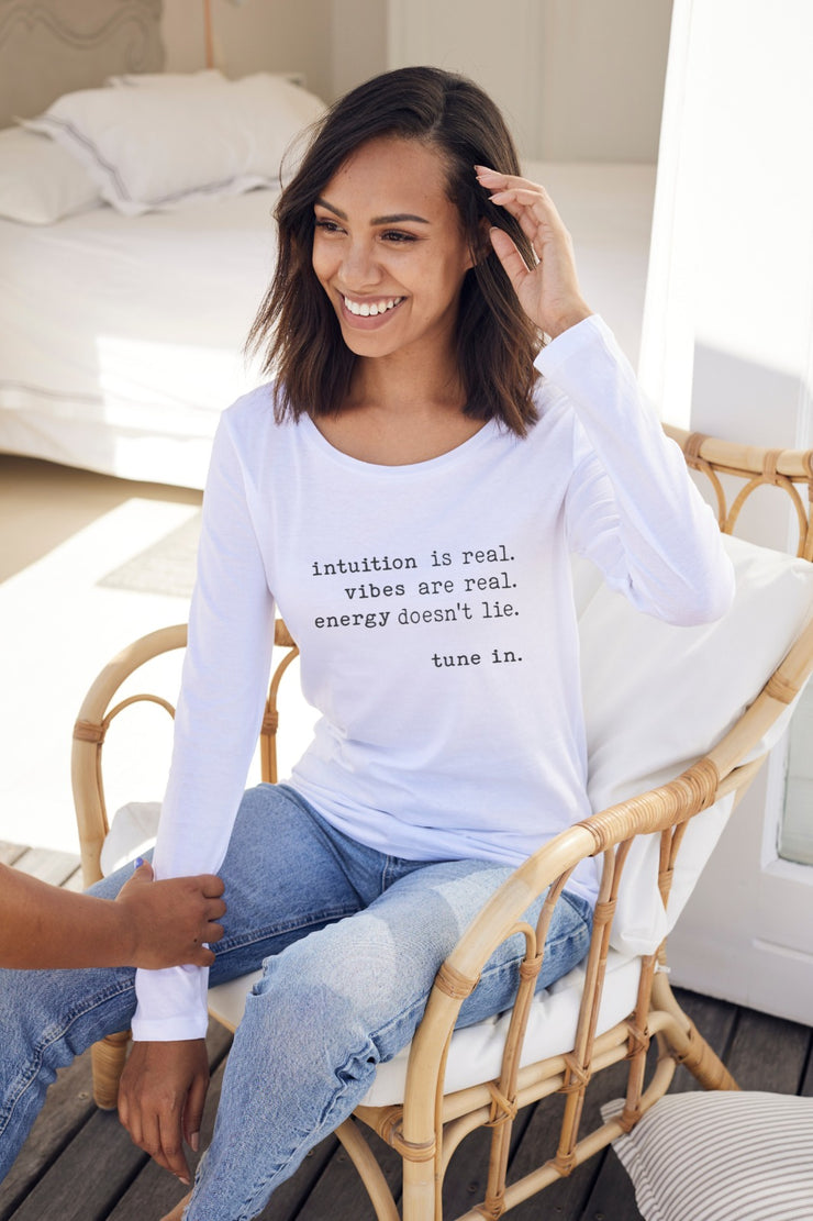 "Intuition Is Real" Long Sleeve Tee