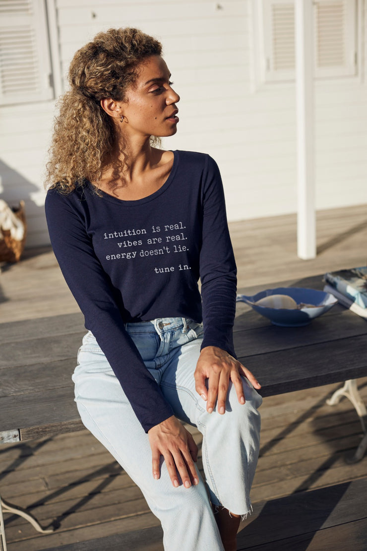 "Intuition Is Real" Long Sleeve Tee
