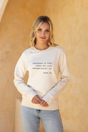 "Intuition Is Real" Relaxed Sweater