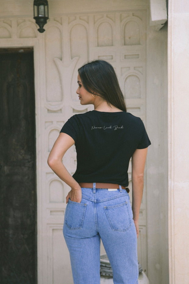 "Never Look Back" V Tee