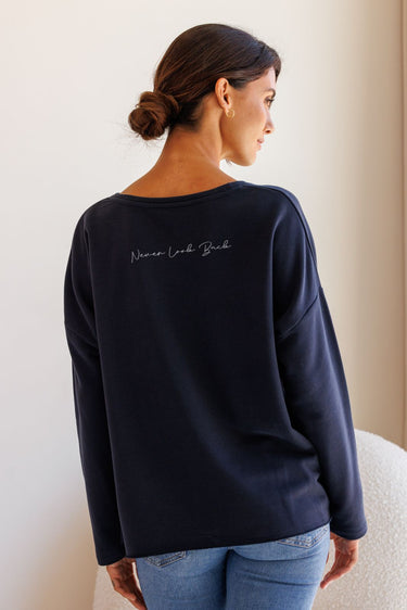 "Never Look Back" Perfect Pullover