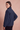 "Perfectly Imperfect" Signature Sherpa in French Navy, back view