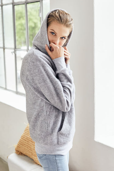 Signature Lotus Embroidered Fleece Hoodie