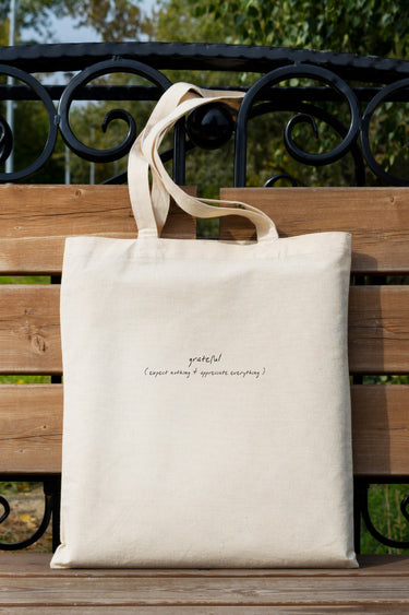"Grateful" Tote Bag