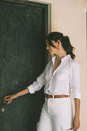 Neutral Island Linen Shirt