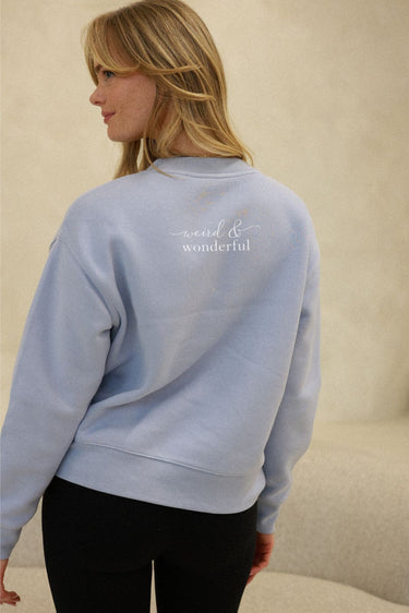 "Wonderful" Slumber Sweater Cursive Back