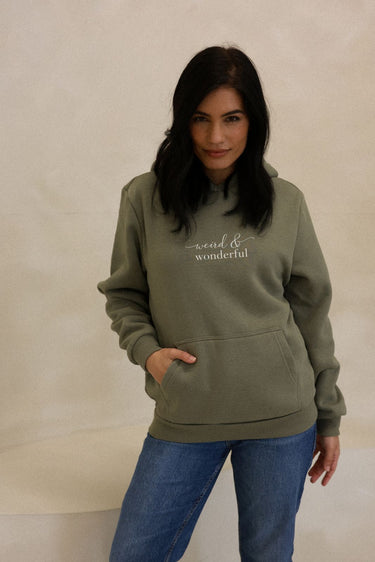 "Wonderful" Cloud Hoodie Cursive Front