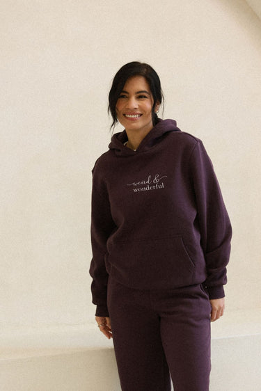 "Wonderful" Cloud Hoodie Cursive Front