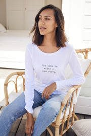 "New Story" Long Sleeve Tee