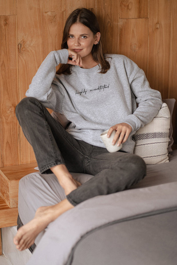 "Highly Meditated" Relaxed Sweater