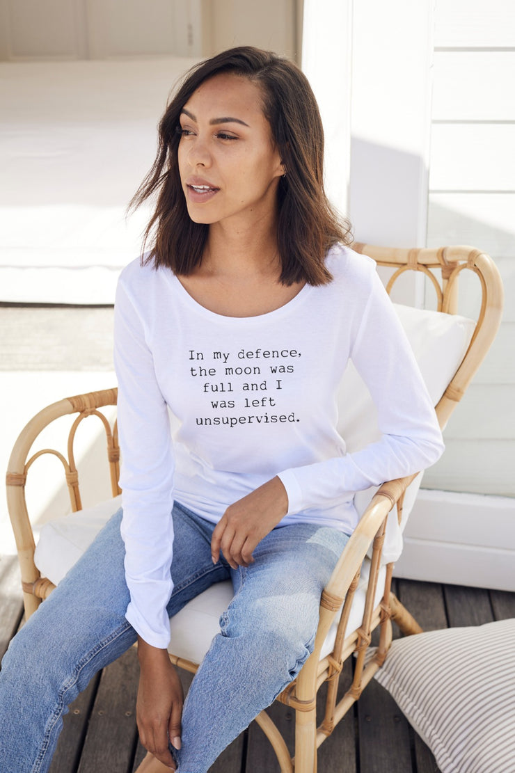 "Full Moon" Long Sleeve Tee