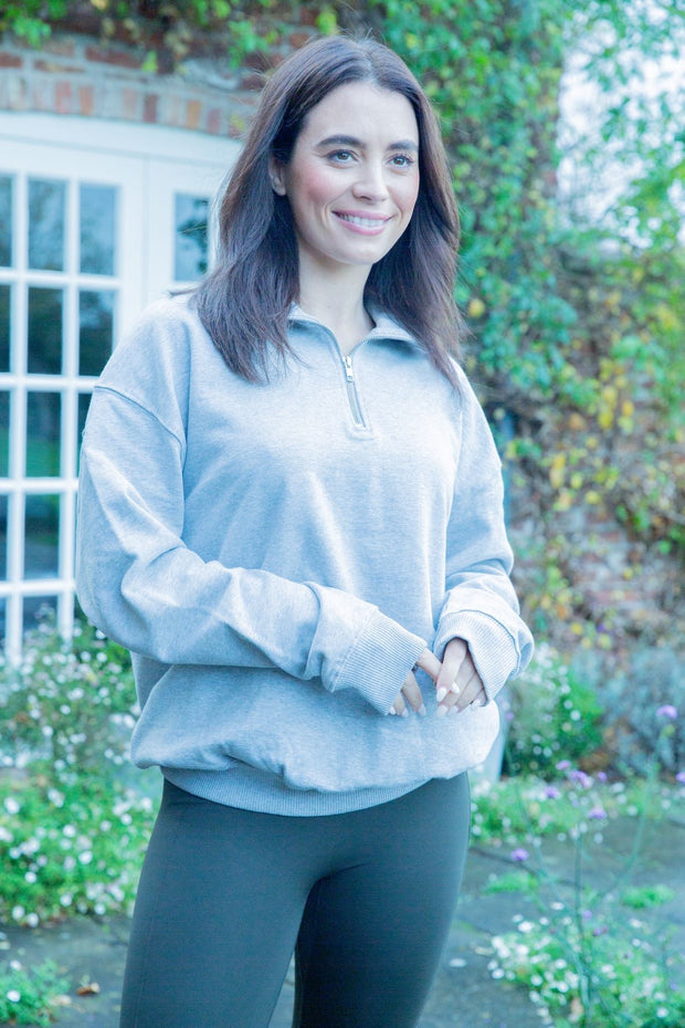 Embroidered Signature Lotus Sunday Sweatshirt