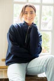 Embroidered Signature Lotus Sunday Sweatshirt