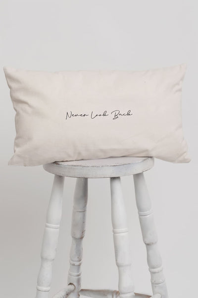 "Never Look Back" Cushion Cover