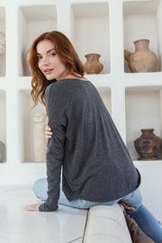 "New Story" Flowy Long Sleeve Tee