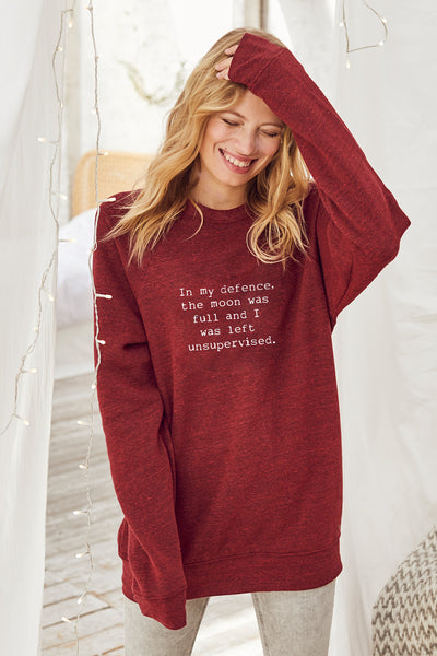"Full Moon" Relaxed Sweater