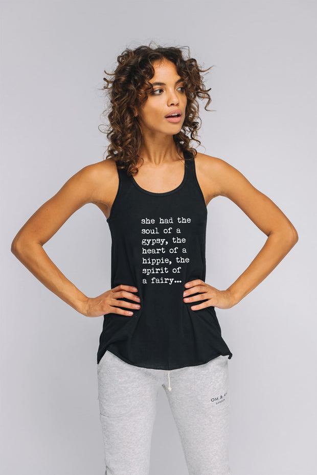 "Heart of a Hippie" Flowy Tank