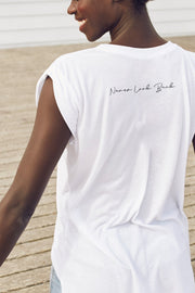 "Never Look Back" Roll Tee