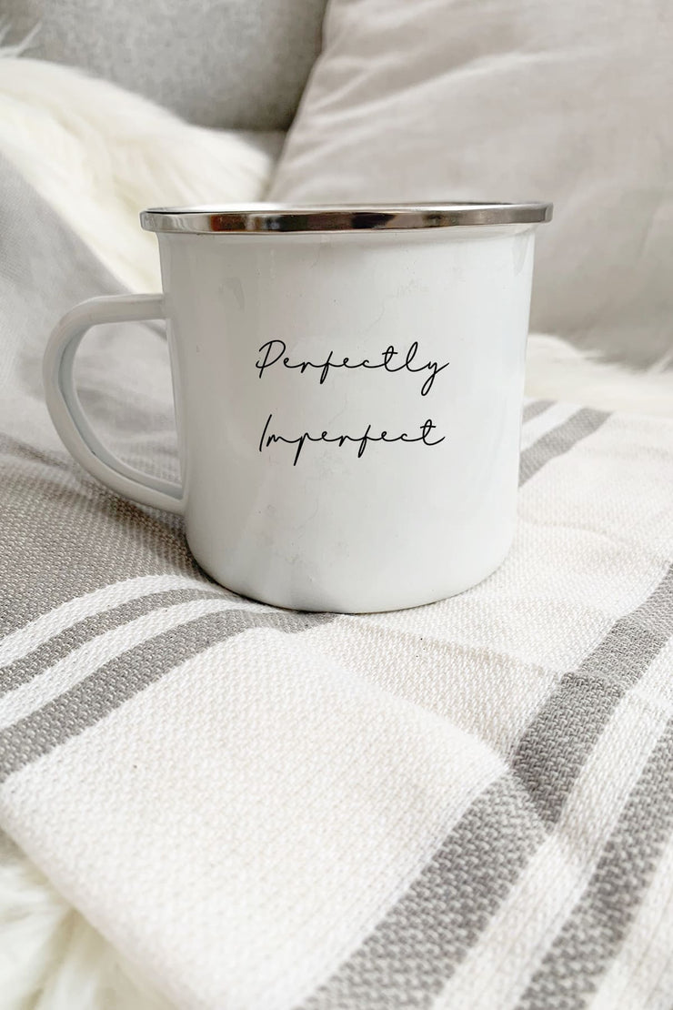 "Perfectly Imperfect" Enamel Mug