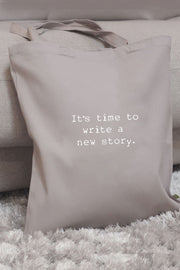 "New Story" Tote Bag