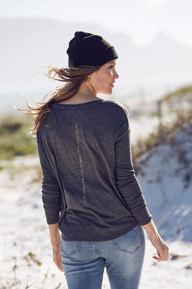 "Rumi" Flowy Long Sleeve Tee