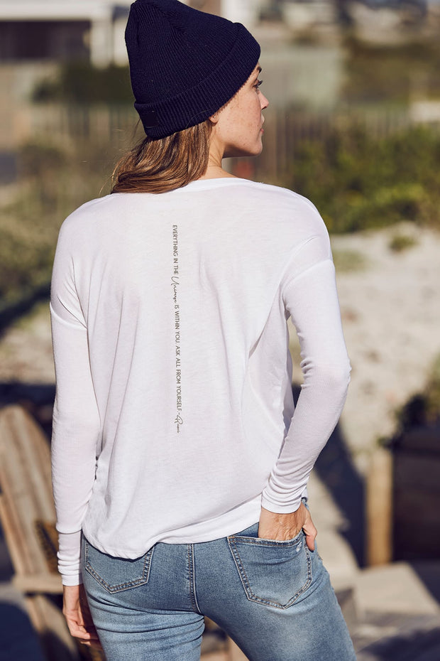 "Rumi" Flowy Long Sleeve Tee