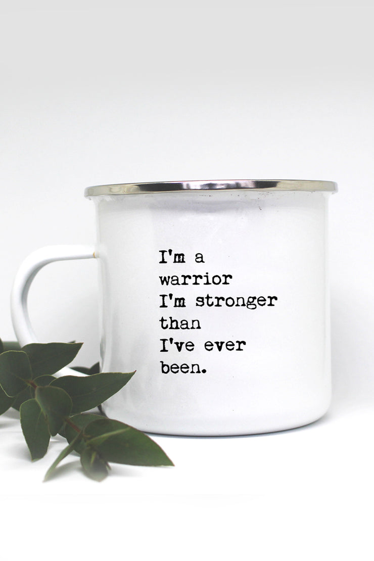 "Warrior" Enamel Mug