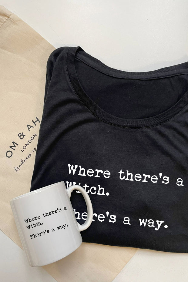 "Witch Way" cozy at home mug
