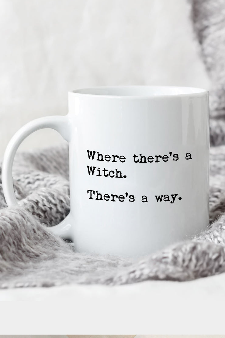 "Witch Way" cozy at home mug